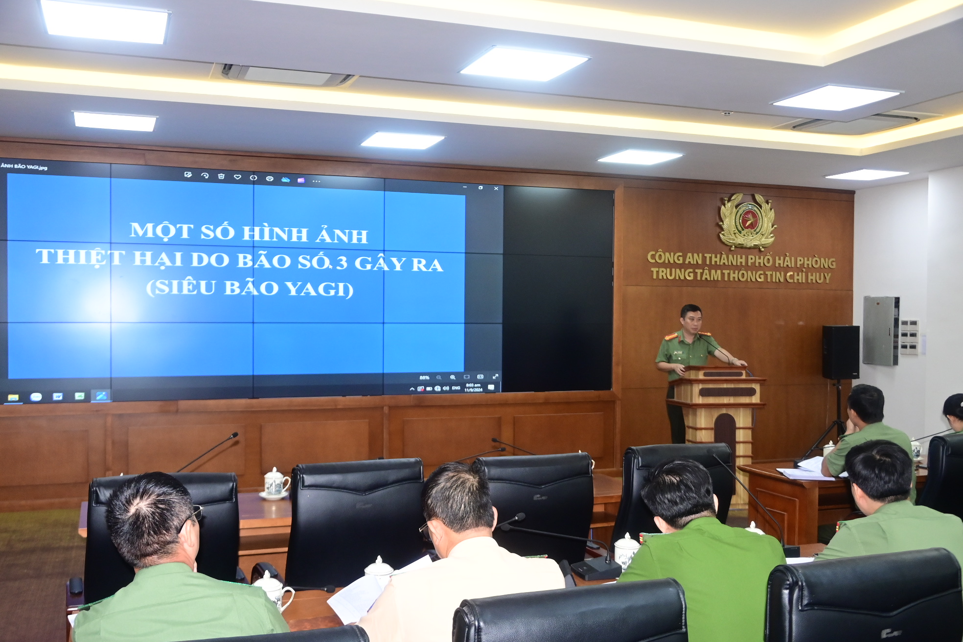 Khẩn trương khắc phục hậu quả bão số 3, nhanh chóng ổn định, triển khai thực hiện hiệu quả nhiệm vụ bảo đảm ANTT trước, trong và sau bão số 3